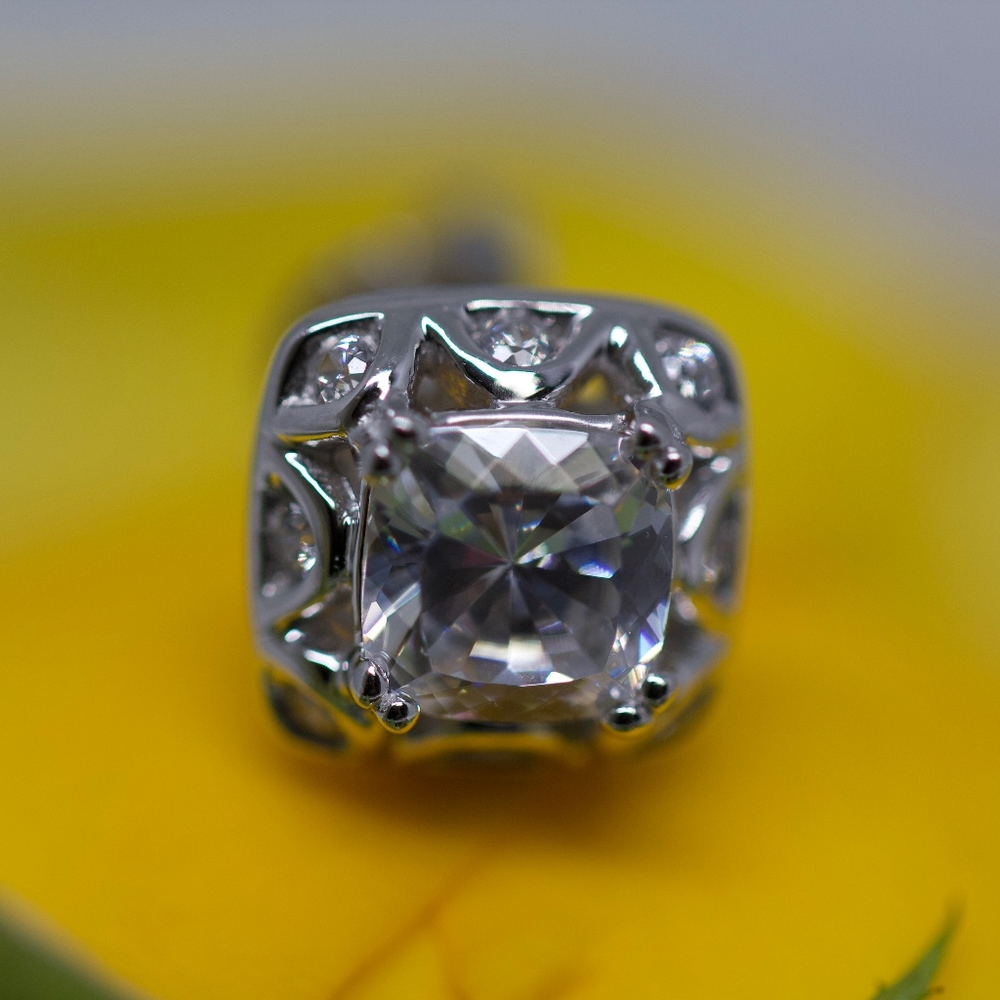 Tacori 925S White Topaz Cushion Limited Edition - Picture 9 of 12